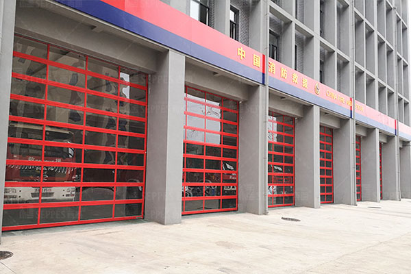 南京消防站車(chē)庫(kù)消防透明提升門(mén)